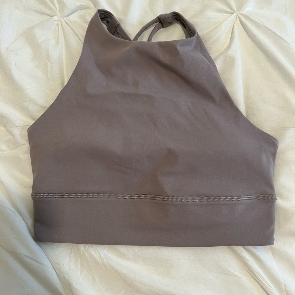 Lululemon energy long line bra lavender color woman’s size 6